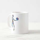 Tiener Basketbalspeler Koffiemok (Voorkant links)