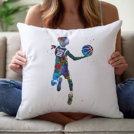 Tiener Basketbalspeler Kussen
