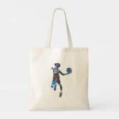 Tiener Basketbalspeler Tote Bag (Achterkant)