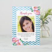 Tiener bedankkaart, volwassene bedankkaart kaart (Staand voorkant)