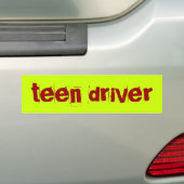 tiener bumpersticker (Op auto)