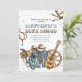 Tiener Cowboy Rodeo Kaart (Staand voorkant)