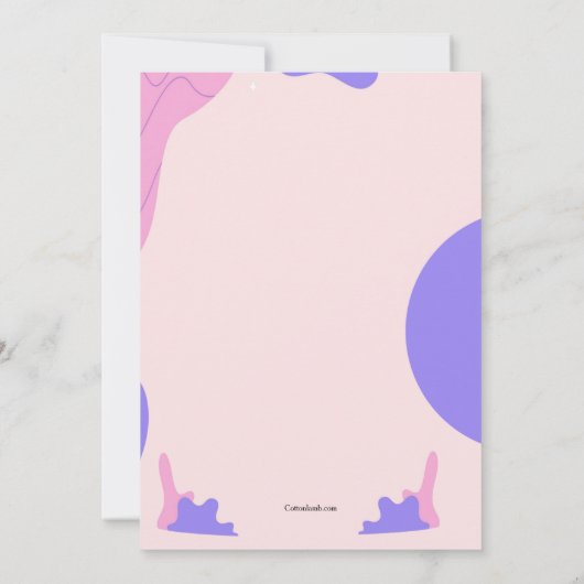 Tiener Dansfeest Kaart (Achterkant)