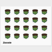 Tiener Frankenstein Monster Ronde Sticker (Vel)