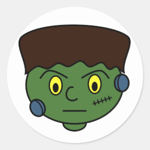 Tiener Frankenstein Monster Ronde Sticker