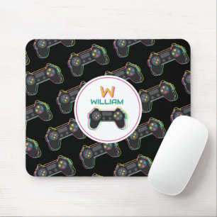 Tiener Gamen Gamer Videospel Kinderen Monogram Muismat