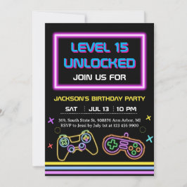 Tiener Gamer Jongen Videospel Speler Kaart