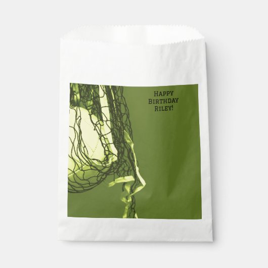 Tiener Geel Net & Volleybal Sport Bedankzakje (Voorkant)