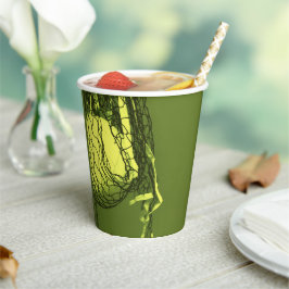 Tiener Gele Verjaardag Party Net & Volleybal Sport Papieren Bekers