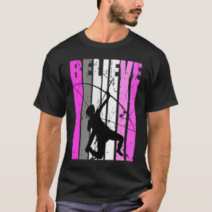Tiener Geloven Archery Archer Roze Boog Pijl Leuk  T-shirt