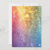 Tiener Glitter Bowling Verjaardagsfeestuitnodiging Kaart (Achterkant)