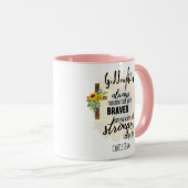 Tiener GODDOCHTER Motiverende Spreuk Zonnebloemen Mok (Voorkant rechts)