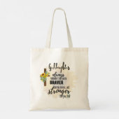 Tiener GODDOCHTER Motiverende Spreuk Zonnebloemen Tote Bag (Achterkant)