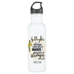 Tiener GODDOCHTER Motiverende Spreuk Zonnebloemen  Waterfles