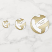 tiener gouden volleybalfeest confetti (Voorkanten)