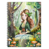 Tiener GROENE Heksen Spreukenboek Grimoire Notitieboek (Voorkant)