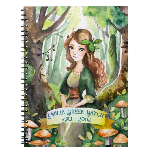 Tiener GROENE Heksen Spreukenboek Grimoire Notitieboek (Voorkant)