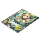 Tiener GROENE Heksenspreuken Boek Grimoire Notitieboek (Linkerzijde)