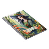 Tiener Groene Hekserij Spreukenboek Grimoire Notitieboek (Rechterzijde)