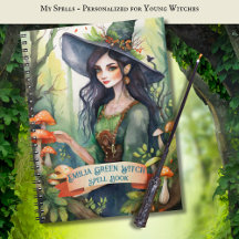 Tiener Groene Hekserij Spreukenboek Grimoire