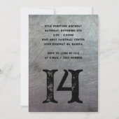 Tiener Grunge Metal Big Age Uitnodiging (Voorkant)