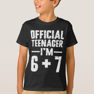Tiener Ik ben 13e verjaardag 6 7 Meme Zes Zeven Sl T-shirt