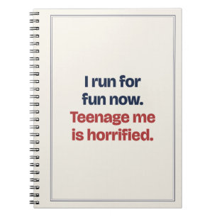 Tiener Ik Ben Geschokt Grappige Hardloop Notebook Notitieboek