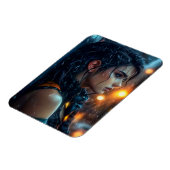 Tiener in de regen magneet (Linkerzijde)