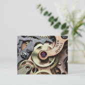 Tiener Jewels Stoom-Punk Briefkaart (Staand voorkant)