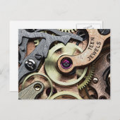 Tiener Jewels Stoom-Punk Briefkaart (Voorkant / Achterkant)