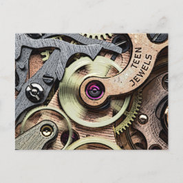 Tiener Jewels Stoom-Punk Briefkaart