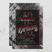 Tiener jongen verjaardag kaart (Voorkant / Achterkant)