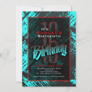 Tiener jongen verjaardag kaart