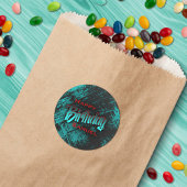 Tiener jongen verjaardag ronde sticker