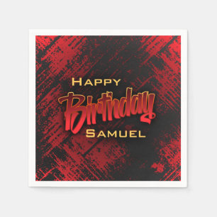 Tiener jongen verjaardag servet