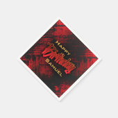 Tiener jongen verjaardag servet (Hoek)