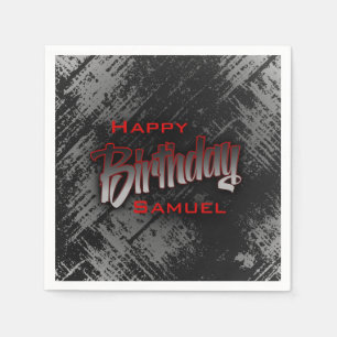 Tiener jongen verjaardag servet