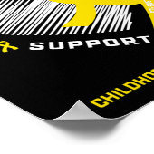 Tiener Jongens Meisjes Kinder 5 Jaar Goud Kinderti Poster (Hoek)