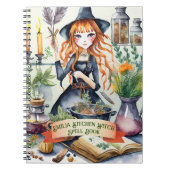 Tiener KEUKEN Heks spreuken Boek Grimoire Notitieboek (Voorkant)
