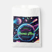 Tiener kosmische gloed ruimte thema verjaardagsfee bedankzakje (Voorkant)