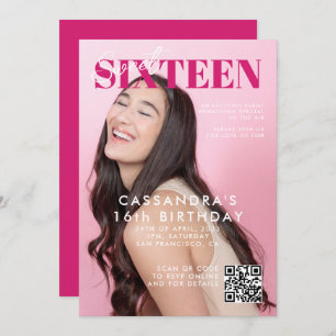Tiener Magazine Hoesje QR Code Sweet Zestien Verja Kaart