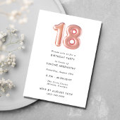 Tiener Meisje 18e Verjaardag Party Foto Kaart