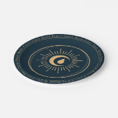 Tiener Meisje Celestial Blauw Eerste Maan Periode  Papieren Bordje (Gekanteld)