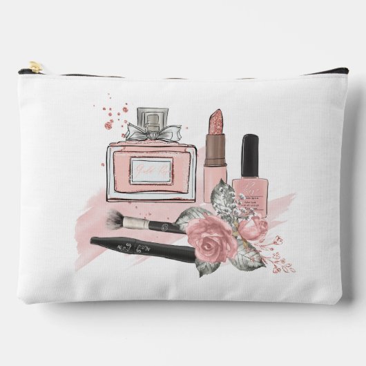 Tiener Meisje Cosmetica in Roze en Wit Etui (Voorkant)