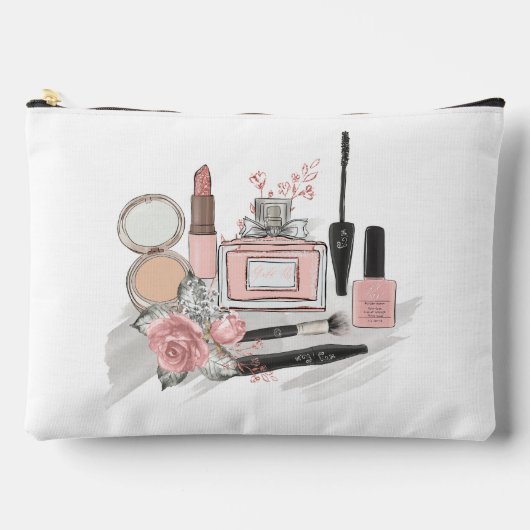 Tiener Meisje Cosmetica in Roze en Wit Etui (Voorkant)