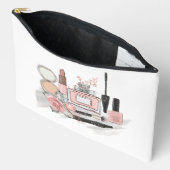 Tiener Meisje Cosmetica in Roze en Wit Etui (Open)