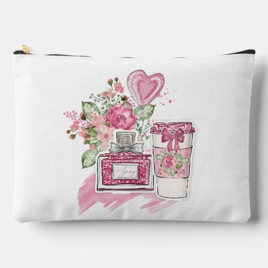 Tiener Meisje Cosmetica in Roze en Wit Etui (Voorkant)