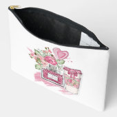 Tiener Meisje Cosmetica in Roze en Wit Etui (Open)