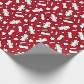 Tiener Meisje Eerste Periode Bloed Rode Menses Pad Cadeaupapier (Hoek)