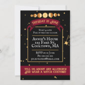 Tiener Meisje Gothische Gamer Zwart Rood Slapfeest Kaart (Achterkant)